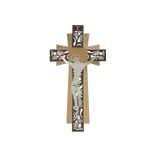 Petit crucifix mural Decor – Design moderne en métal