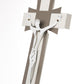Grand crucifix mural en métal – Design contemporain