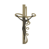 Small Iron sacred art wall crucifix Ricciolo