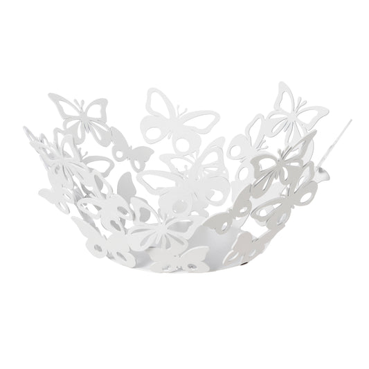 Petite coupe décorative Farfalloso en métal – Papillons ajourés