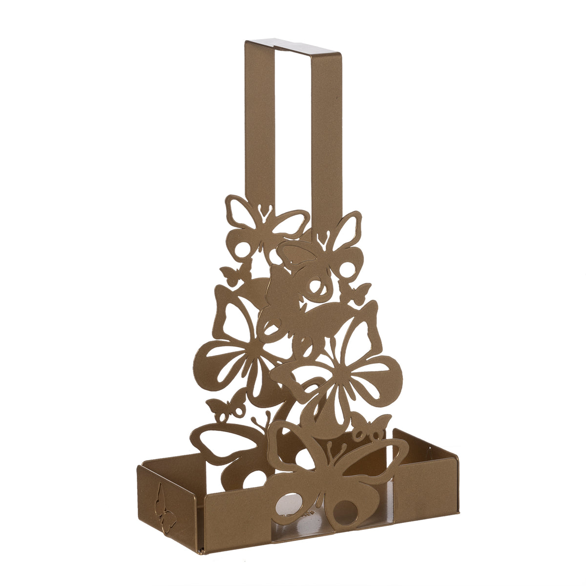 Porte-verres Farfalloso – Papillons en métal doré