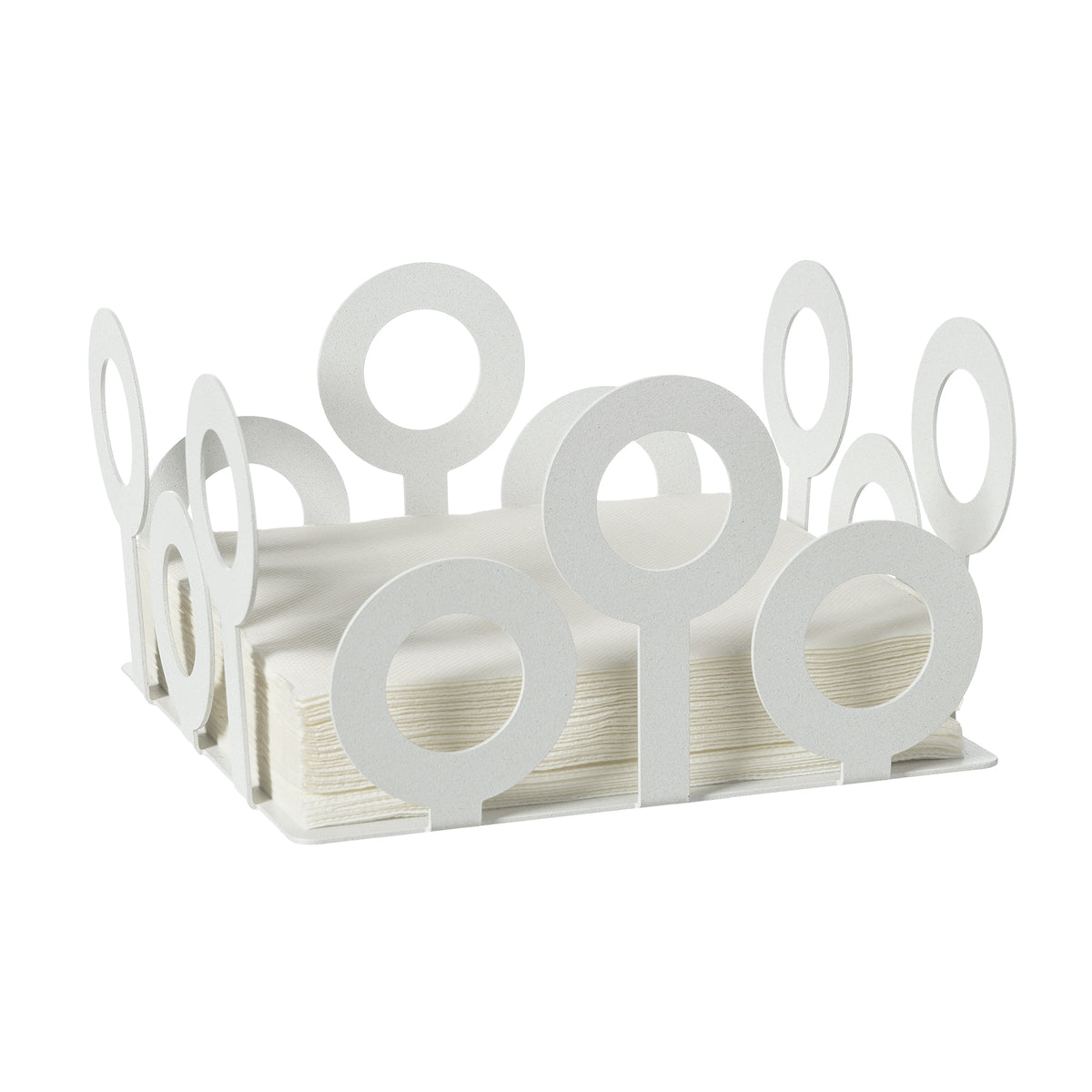 Porte-serviettes de table Bollicine en métal – Design géométrique