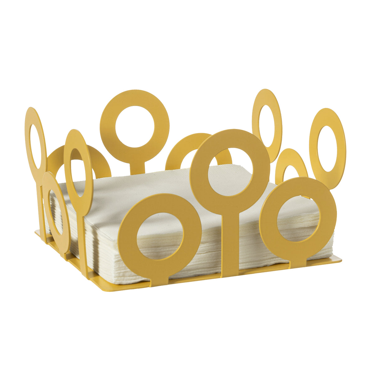 Porte-serviettes de table Bollicine en métal – Design géométrique