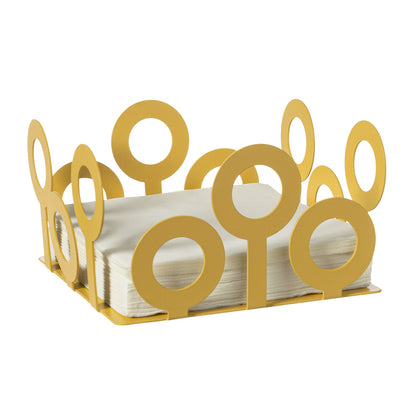 Porte-serviettes de table Bollicine en métal – Design géométrique