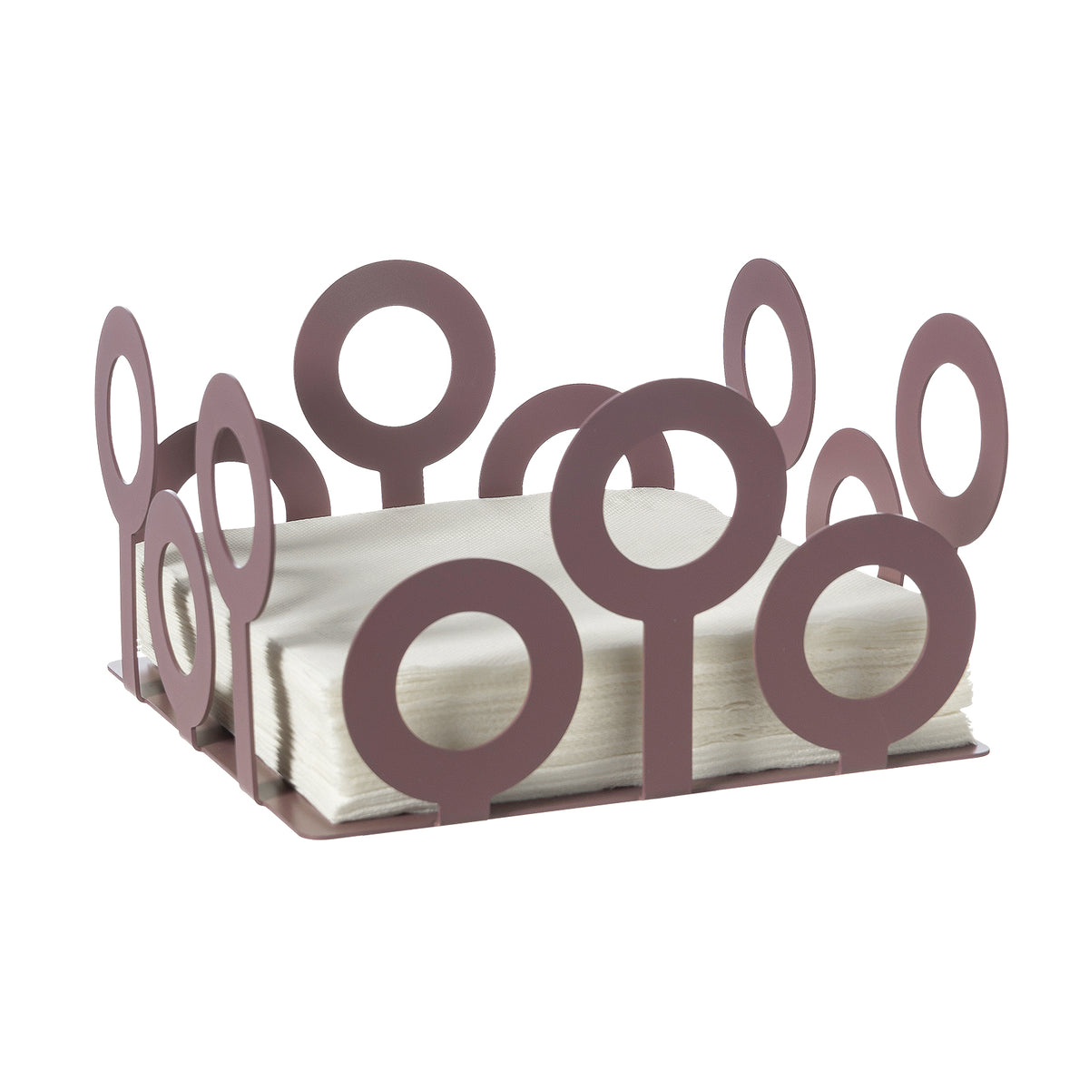 Porte-serviettes de table Bollicine en métal – Design géométrique