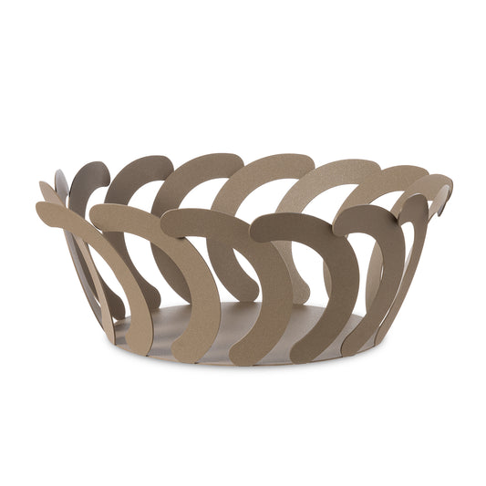 Grande coupe décorative Mambo en métal – Design graphique