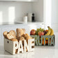 Fruttiera e porta pane Letter in ferro Arti&Mestieri ambientati in cucina moderna