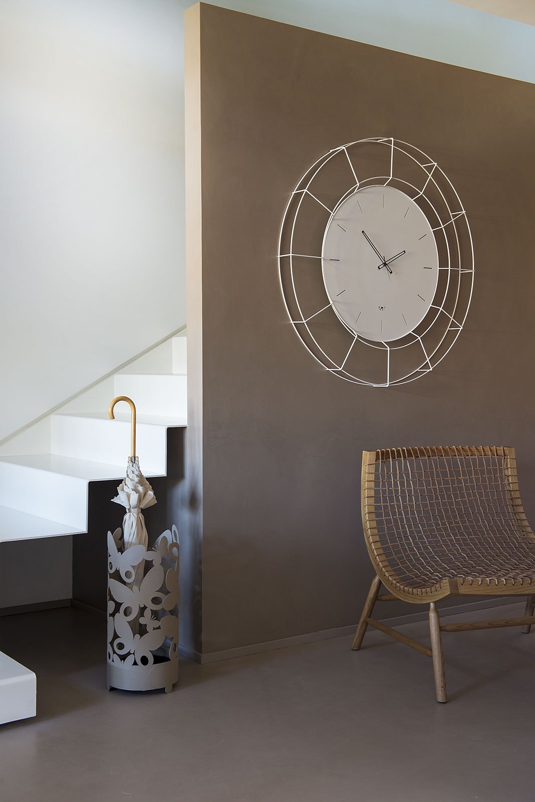 Horloge murale Nudo 94 blanche