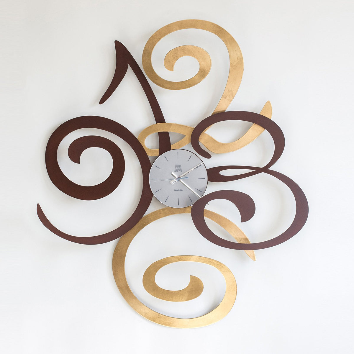 Orologio da parete Filomena bronzo/oro trasparente