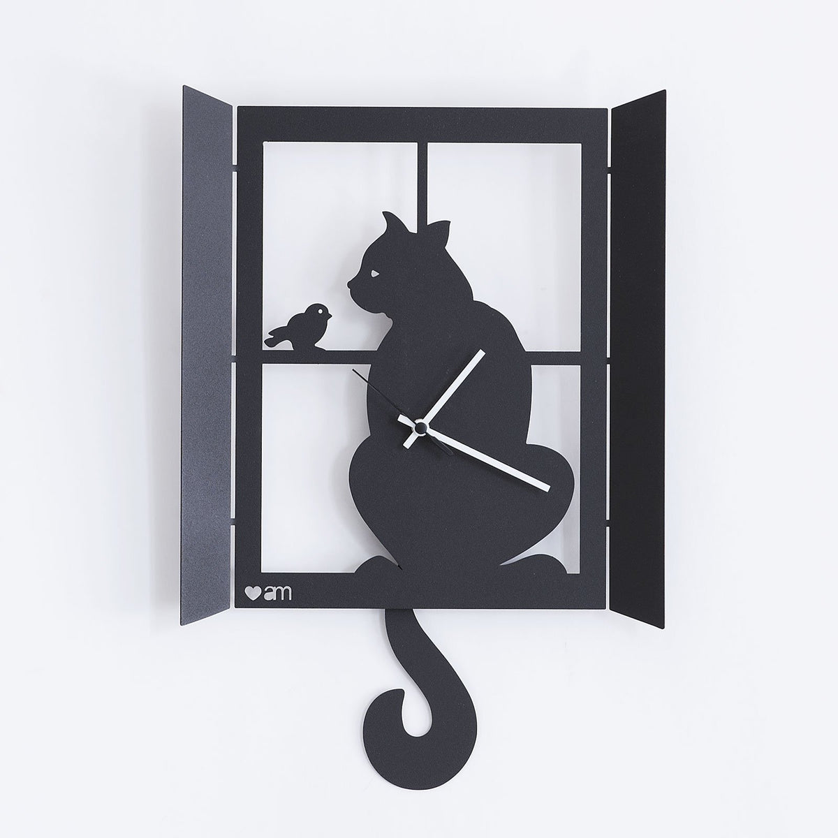 Modern pendulum clock Cat at the Window