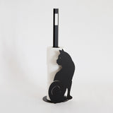 Réserve de papier toilette Gatto – Porte-rouleaux chat en métal