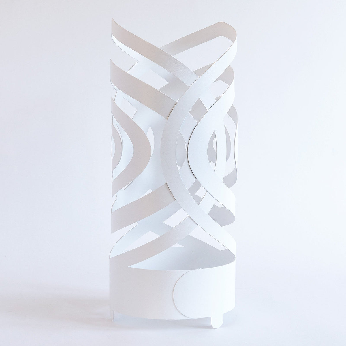 Porte-parapluies design Optical – Lignes entrelacées