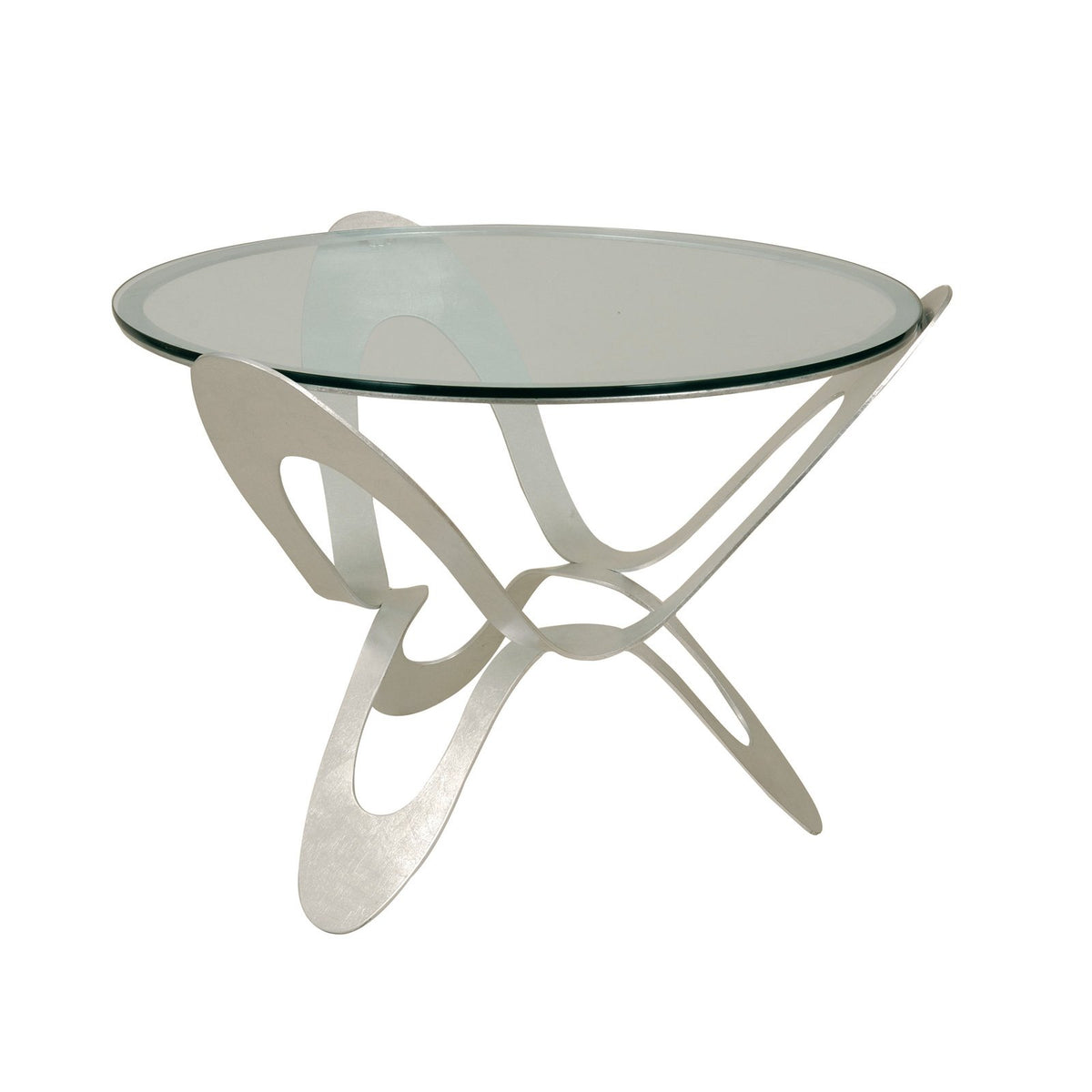 Tavolino Ninfa Foglia oro/argento